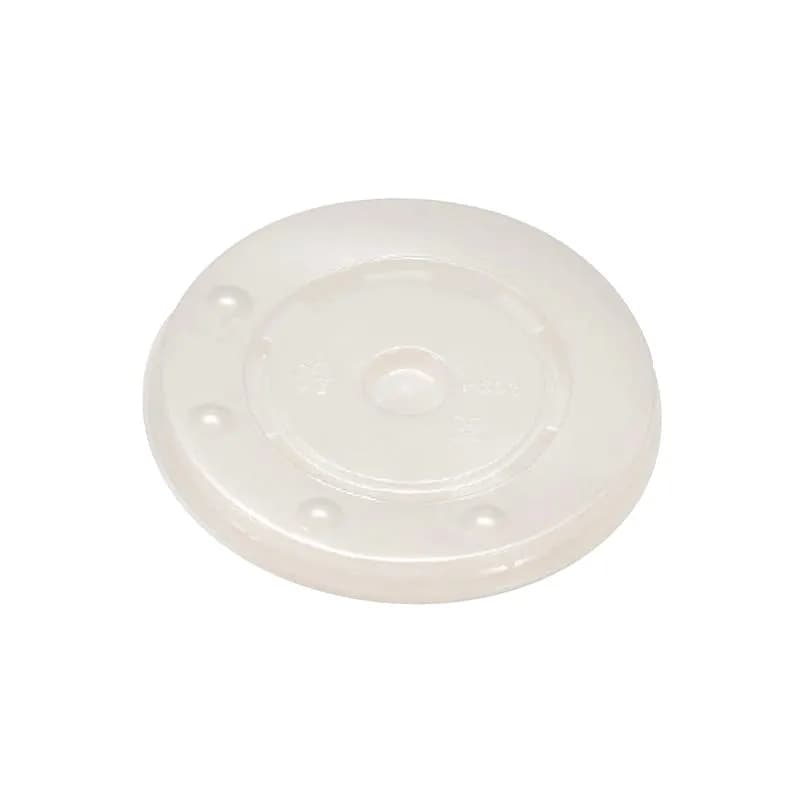Lid Flat PS Clear For 32 OZ Cold Cup Straw Slot 1000/Case