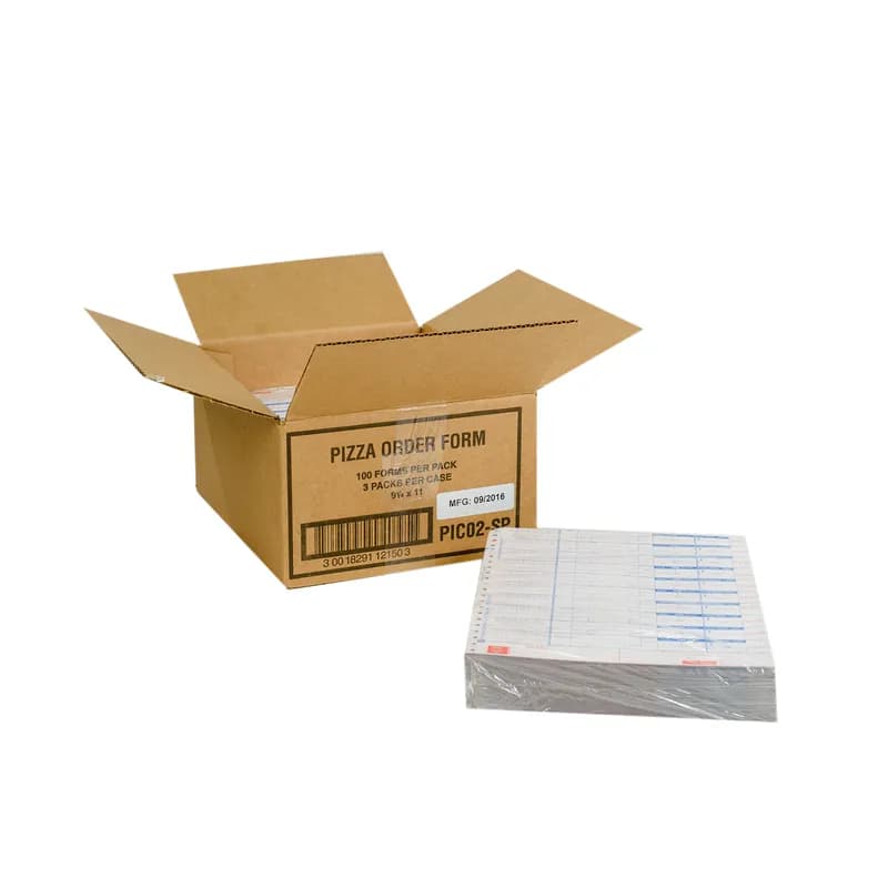 Pizza Delivery Form 9.25X11 IN White 4-Part Large 3000/Case