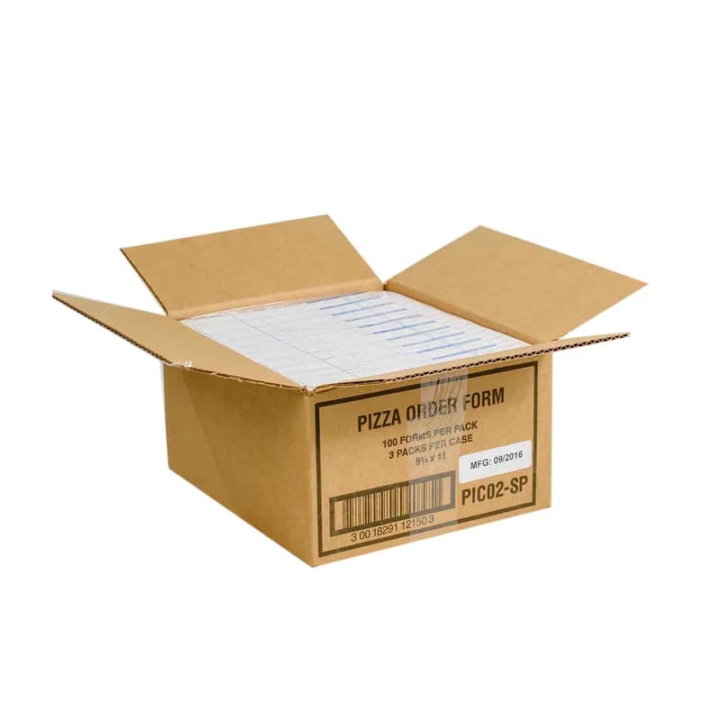 Pizza Delivery Form 9.25X11 IN White 4-Part Large 3000/Case