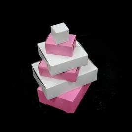 Bakery Box 7X7X4 IN Pink Square 200/Case
