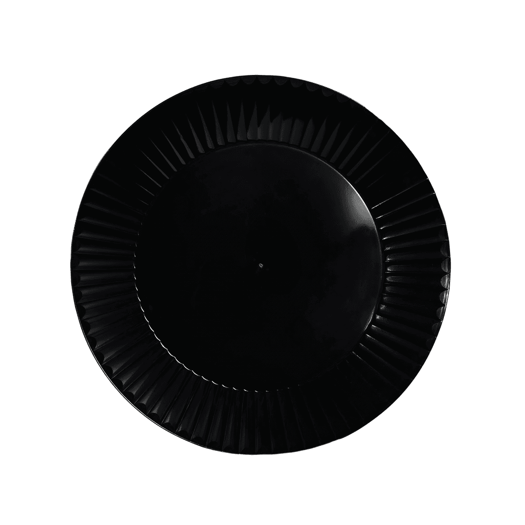 Impact Plate 10 IN Plastic Black 400/Case