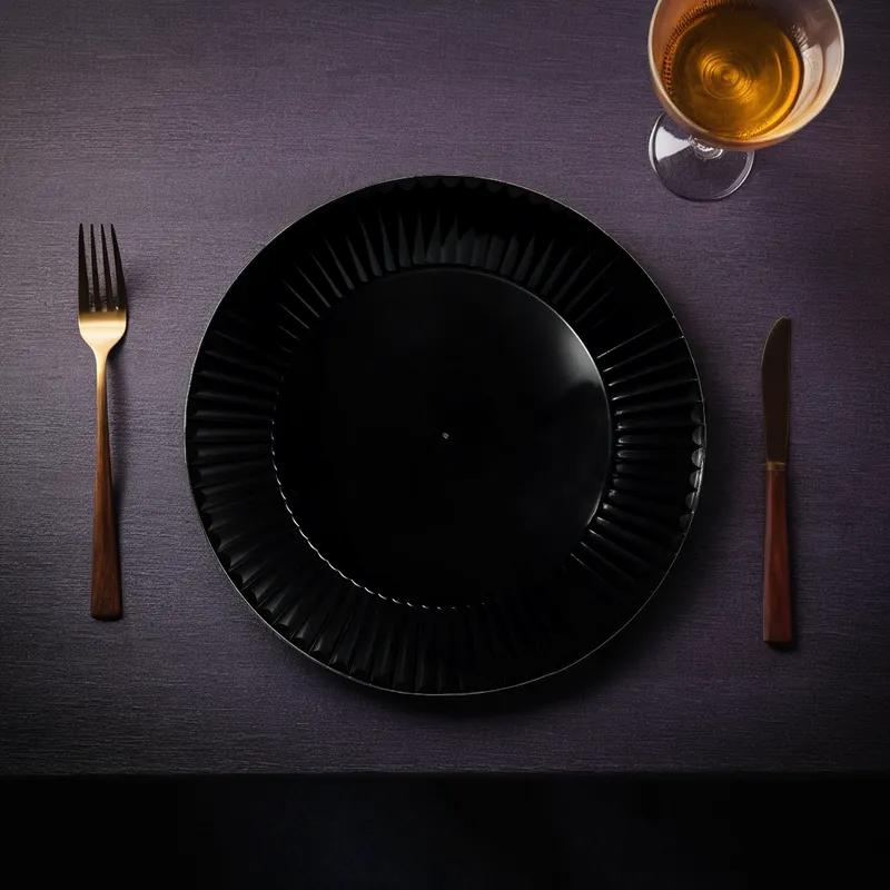 Impact Plate 10 IN Plastic Black 400/Case