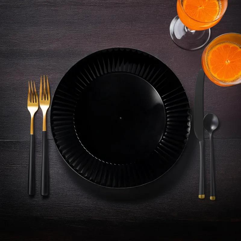 Impact Plate 10 IN Plastic Black 400/Case