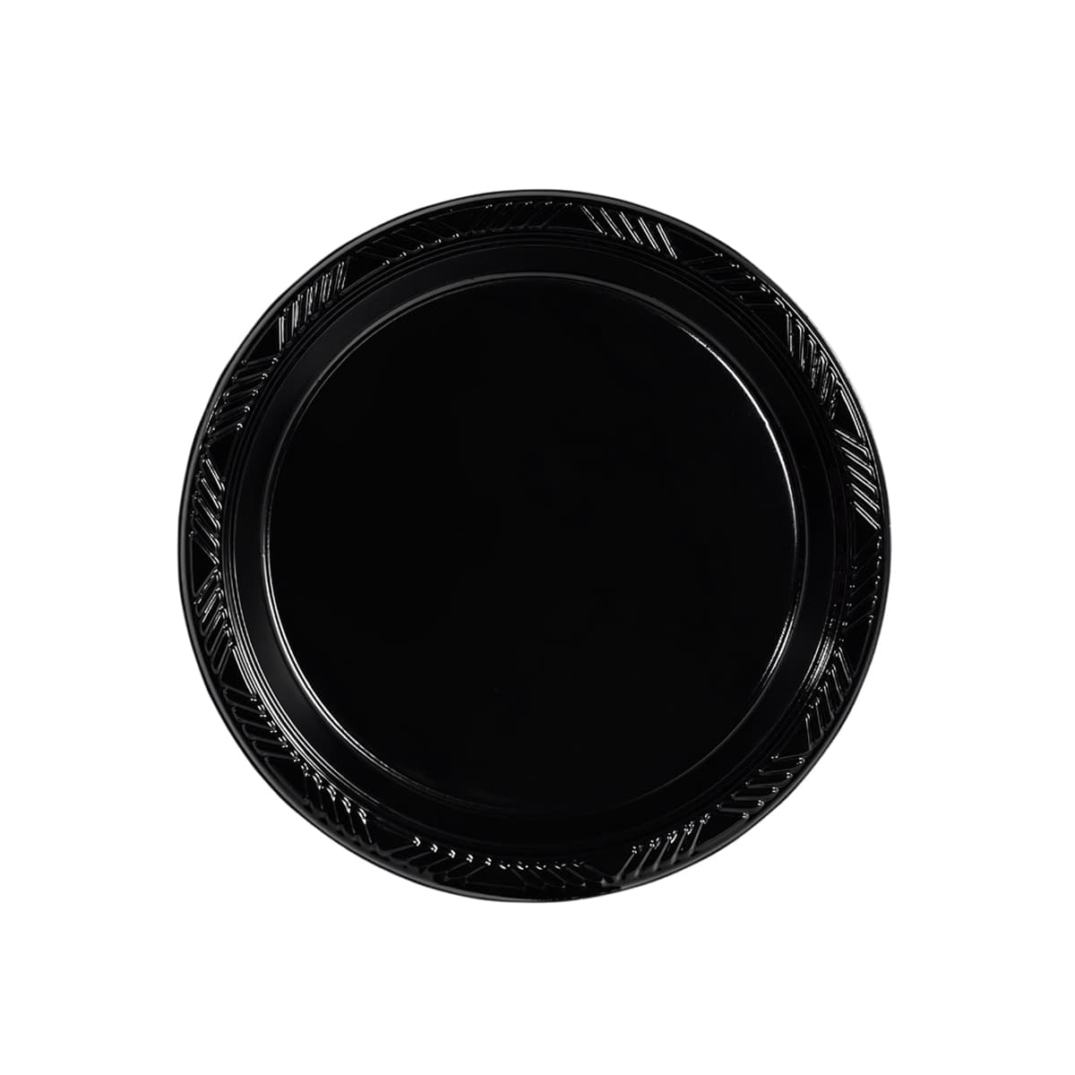 Plate 7 IN Plastic Black High Impact 1000/Case