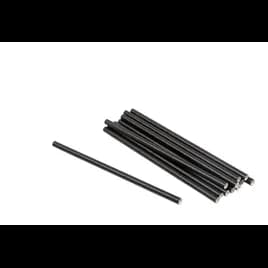 Jumbo Straw 5.75 IN Paper Black Unwrapped 3600/Case