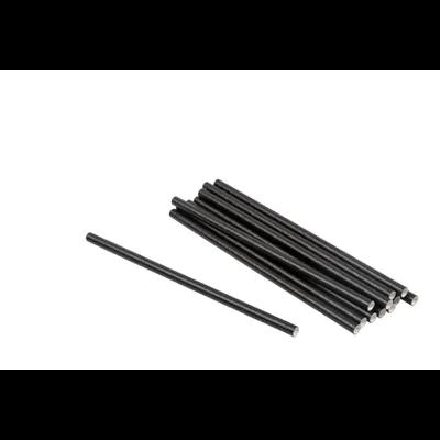 Straw 5.75 IN Paper Black Unwrapped 10000/Case