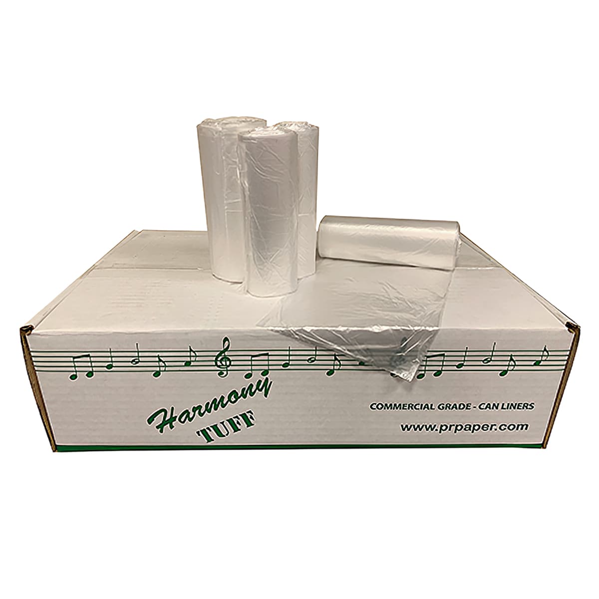 Liner 40X46 IN 45 GAL Clear LDPE 1MIL Flat Seal 250/Case