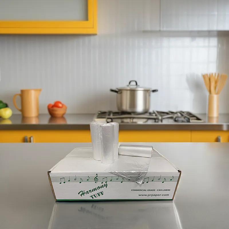 Liner 40X46 IN 45 GAL Clear LDPE 1MIL Flat Seal 250/Case