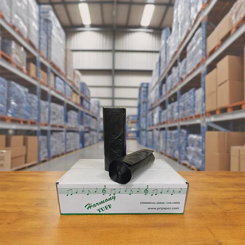 Liner 43X46 IN 56 GAL Black LDPE 1.5MIL Gusset Seal 100/Case