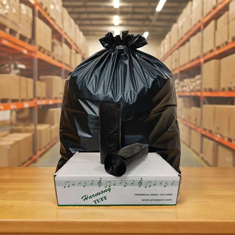 Liner 43X47 IN 56 GAL Black LDPE 1.3MIL Star Seal 100/Case