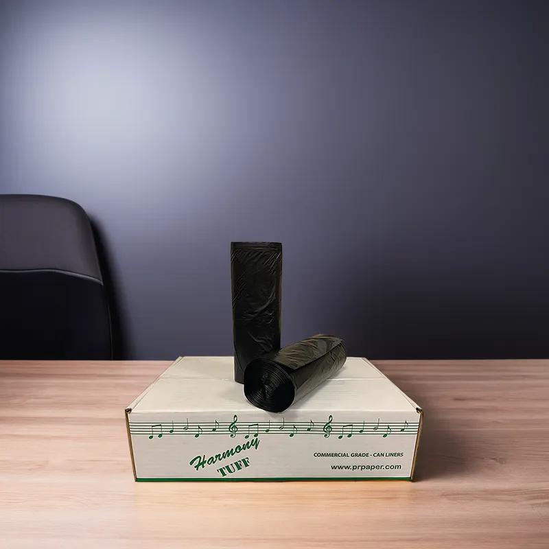 Liner 40X46 IN 45 GAL Black LLDPE 2MIL Flat Seal 100/Case