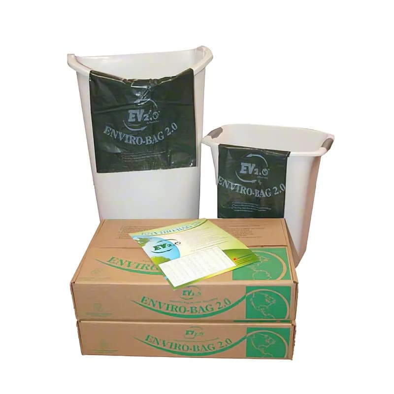 Enviro-Bag 2.0 Liner 33X42 IN 33 GAL Green PIR 1.2MIL With Flat Seal Closure 140/Case