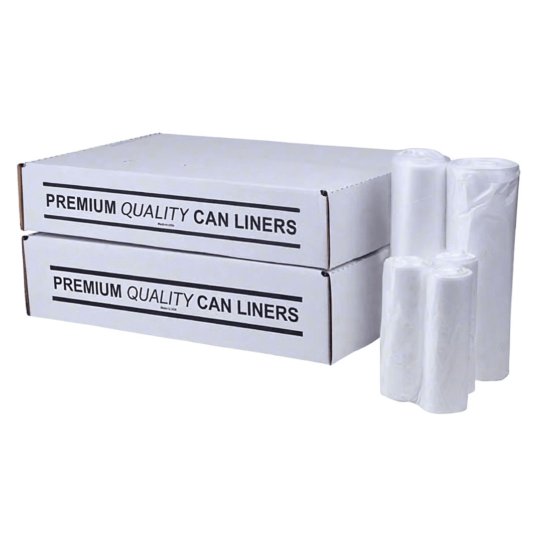 Liner 29X45 IN 23 GAL Natural HDPE 14MIC Slim Jim Coreless 250/Case