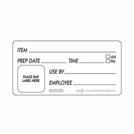 Item Prep Use Label 2X4 IN Removable 500/Roll
