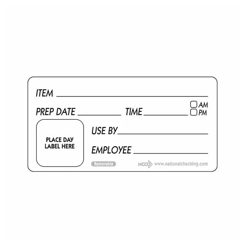 Item Prep Use Label 2X4 IN Removable 500/Roll