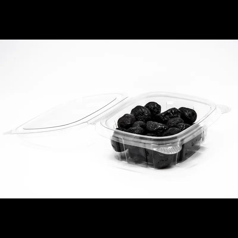 Deli Container Hinged With Flat Lid 4 OZ RPET Clear 100 Count/Pack 4 Packs/Case 400 Count/Case