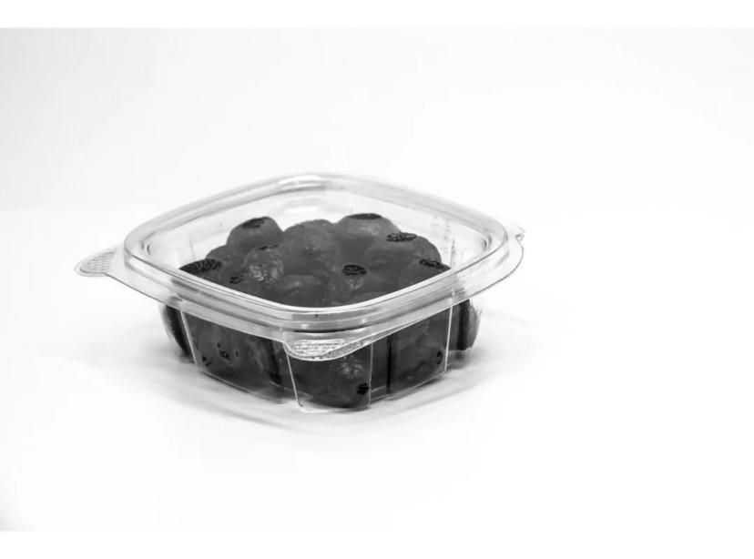 Deli Container Hinged With Flat Lid 4 OZ RPET Clear 100 Count/Pack 4 Packs/Case 400 Count/Case