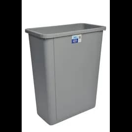 Trash Can 15 GAL 60 QT Gray Plastic 1/Each