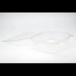 Deli Container Hinged With Flat Lid 24 OZ RPET Clear 100 Count/Pack 2 Packs/Case 200 Count/Case