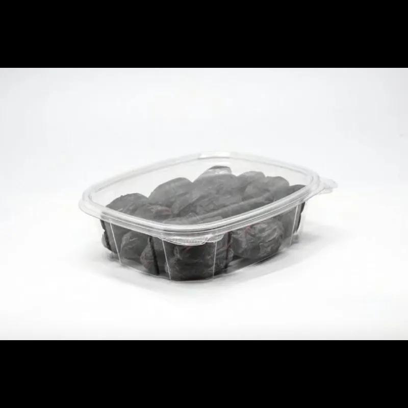 Deli Container Hinged With Flat Lid 24 OZ RPET Clear 100 Count/Pack 2 Packs/Case 200 Count/Case