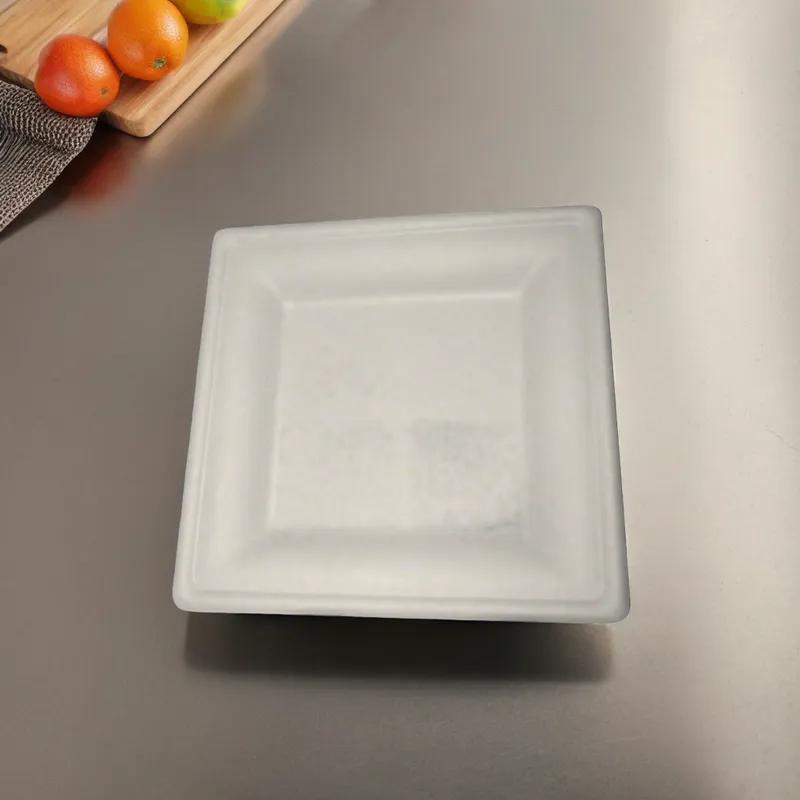 Plate 8 IN Pulp Fiber Square 500/Case