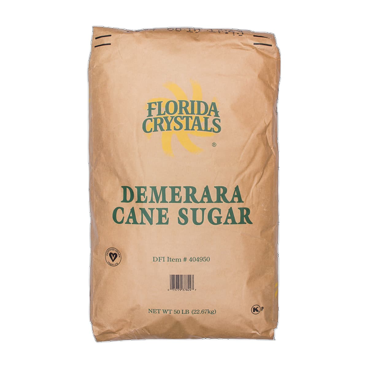 Sugar 50 LB Demerara Raw 1/Pack