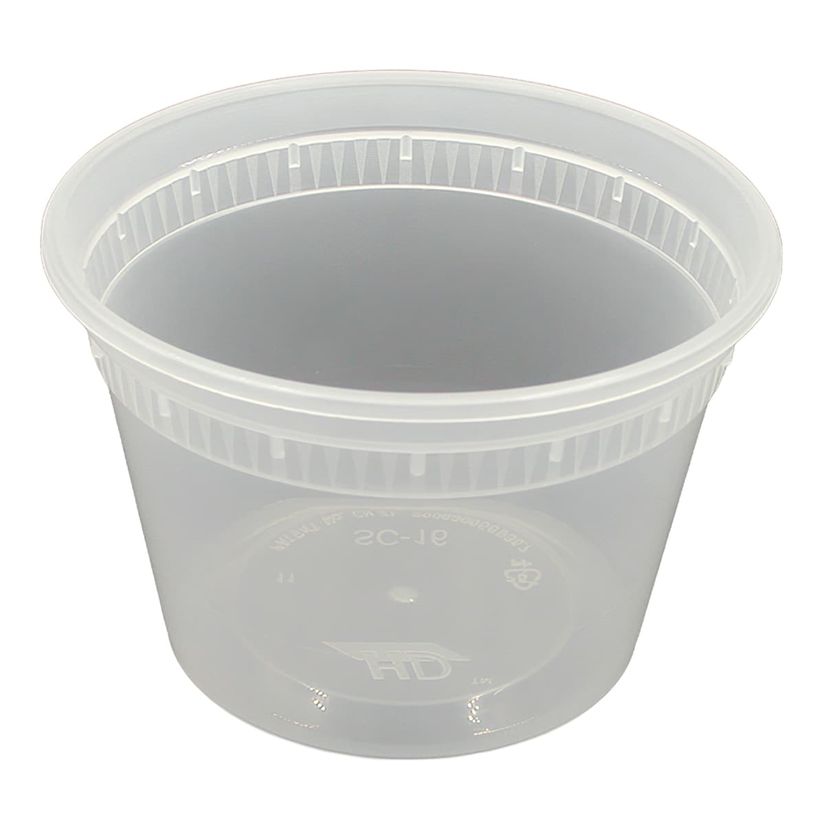 Soup Deli Container 16 OZ Plastic Translucent Heavy Duty 500/Case