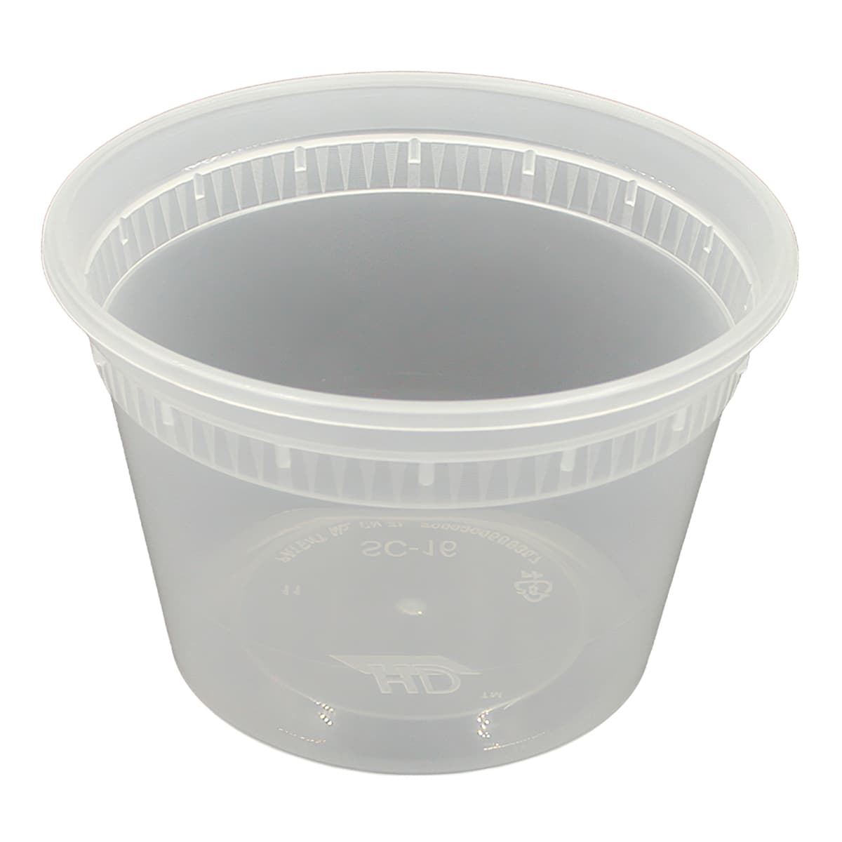 Soup Deli Container 24 OZ Plastic Translucent Heavy Duty 500/Case