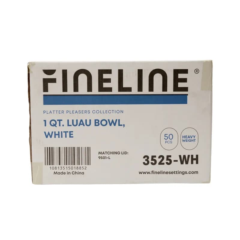 Luau Bowl 1 QT White 50/Case
