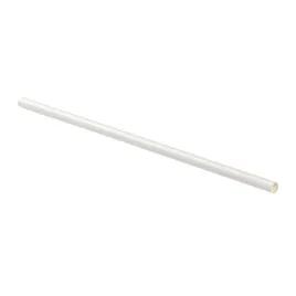 Giant Straw 10.25 IN Paper White Unwrapped 300 Count/Pack 8 Packs/Case 2400 Count/Case