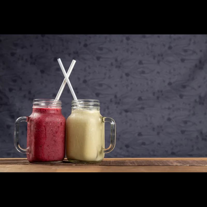 PrimeWare® Giant Straw 10.25 IN Paper White Unwrapped 300 Count/Pack 8 Packs/Case 2400 Count/Case