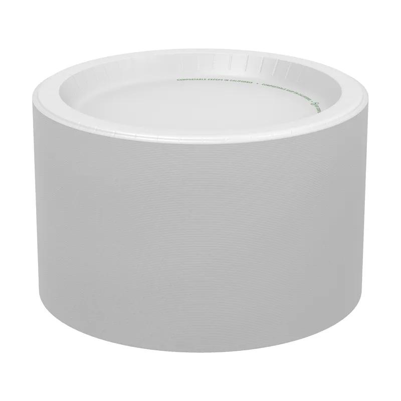 Dixie® Ultra Plate 10.25 IN Paper White Round 125 Count/Pack 4 Packs/Case 500 Count/Case