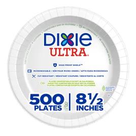 Dixie® Ultra Plate 9 IN Paper White Heavyweight 500/Case