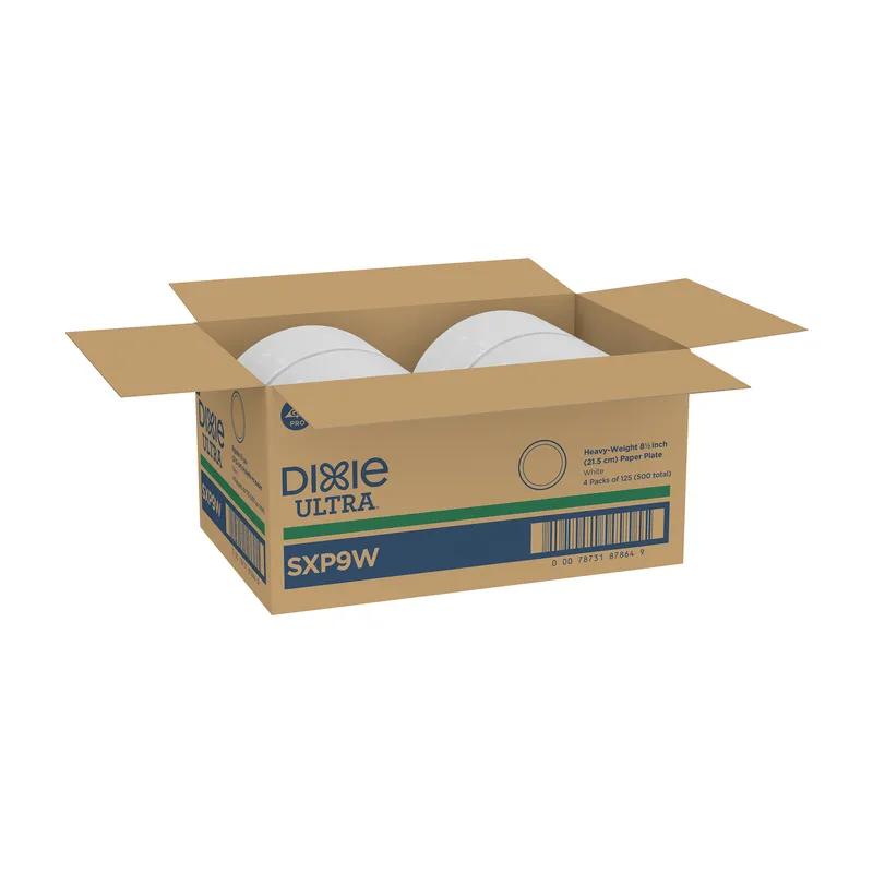 Dixie® Ultra Plate 9 IN Paper White Heavyweight 500/Case