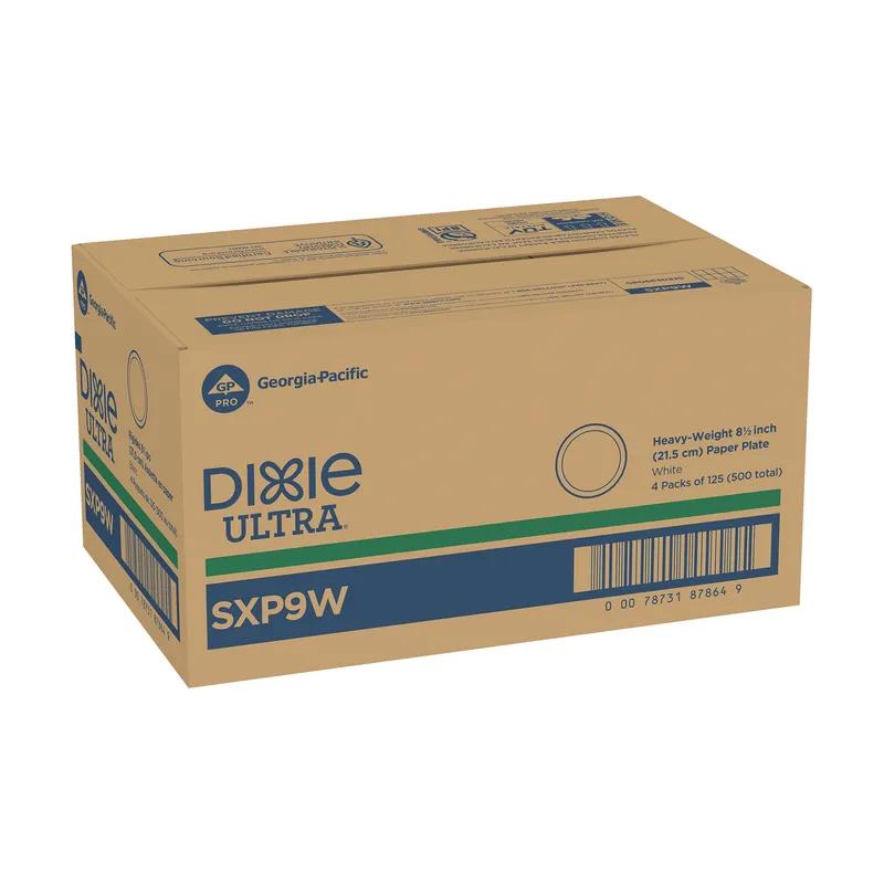 Dixie® Ultra Plate 9 IN Paper White Heavyweight 500/Case