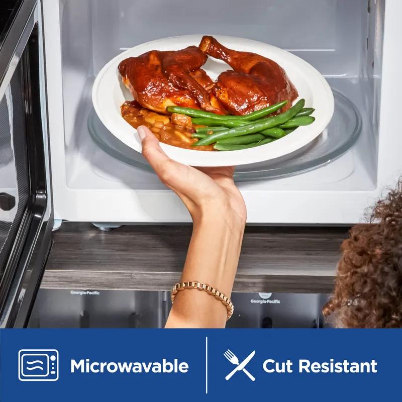 Dixie® Ultra Plate 9 IN Paper White Heavyweight 500/Case