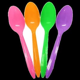 Karat® Teaspoon PP Assorted Medium Weight 1000/Case