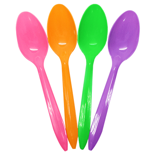 Karat® Teaspoon PP Assorted Medium Weight 1000/Case