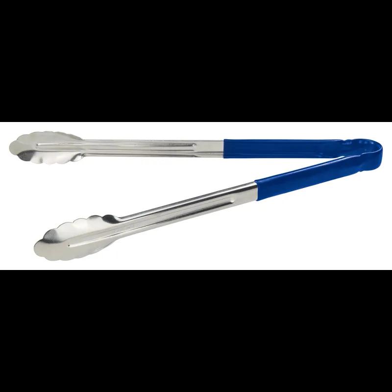 Tongs 15.625X1.625 IN Stainless Steel Blue Coated Handle 1/Each
