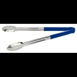 Tongs 15.625X1.625 IN Stainless Steel Blue Coated Handle 1/Each