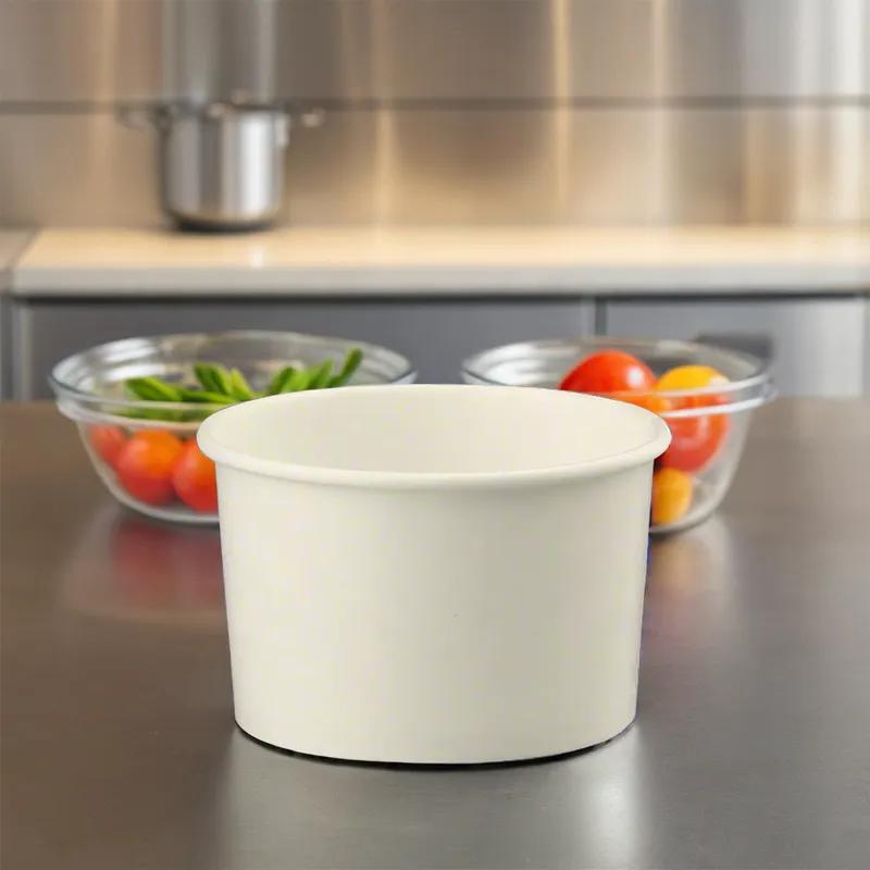 Victoria Bay Food Container Base 8 OZ White Round 1000/Case