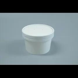 Victoria Bay Food Container Base & Lid Combo 8 OZ Paperboard White Vented 250/Case