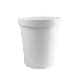 Victoria Bay Food Container Base & Lid Combo 32 OZ Paper White Round Vented 250/Case