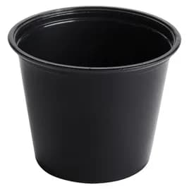 Victoria Bay Souffle & Portion Cup 5.5 OZ PP Black 2500/Case