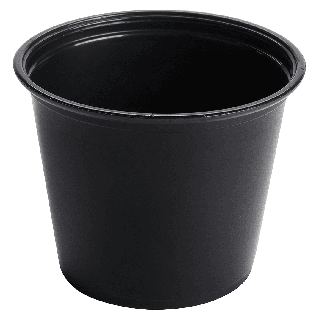 Victoria Bay Souffle & Portion Cup 5.5 OZ PP Black 500/Case