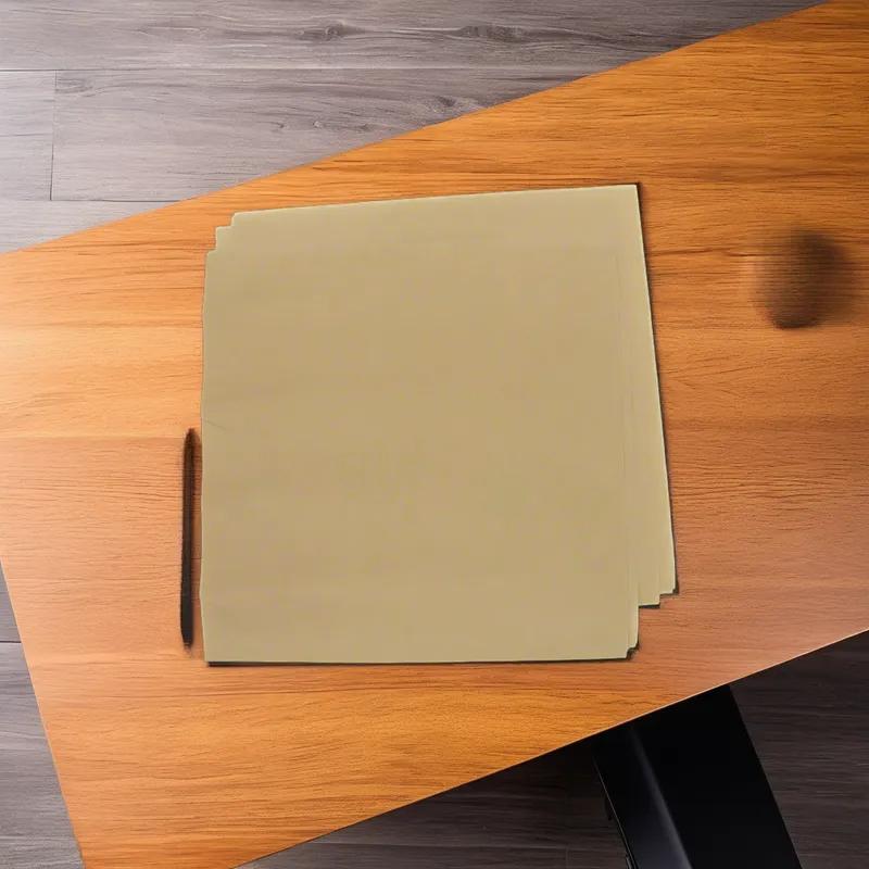 Sheet 12X12 IN Dry Wax Paper Natural Grease Resistant 1000 Sheets/Pack 5 Packs/Case 5000 Sheets/Case