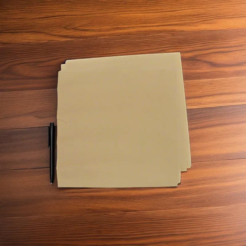 Sheet 12X12 IN Dry Wax Paper Natural Grease Resistant 1000 Sheets/Pack 5 Packs/Case 5000 Sheets/Case