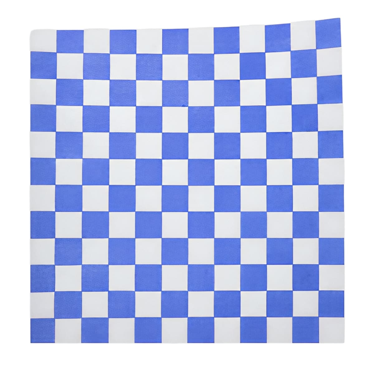 Sandwich Wrap Basket Liner Sheet 12X12 IN Dry Wax Paper Blue White Check Grease Resistant 1000 Sheets/Pack 5 Packs/Case