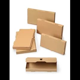 Pizza Box 16X9X1.5 IN Corrugated Cardboard Kraft/Kraft Plain B-Flute 50/Case