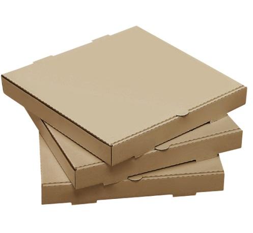 Pizza Box 8X8X1.63 IN Corrugated Cardboard Kraft/Kraft Plain B-Flute 50/Bundle